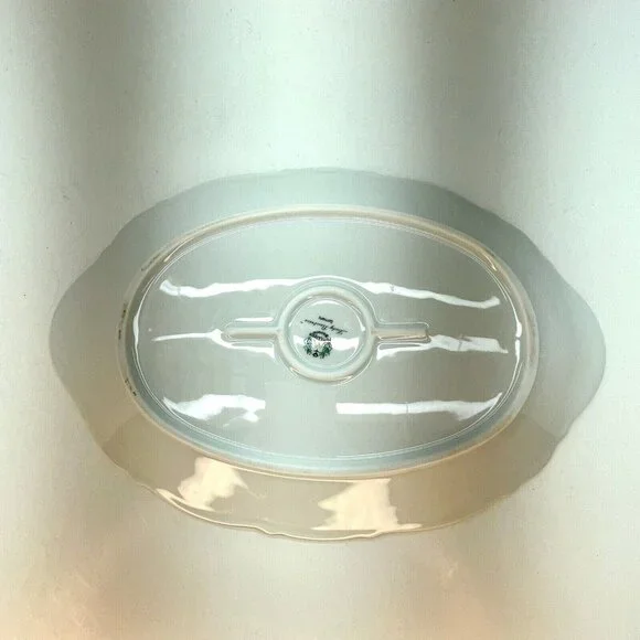 Vintage MITTERTEICH LADY BEATRICE 12.5" Oval Serving Platter Gilded Rims Germany - Picture 16 of 16